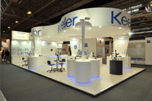 contemporary event stand design for Keler